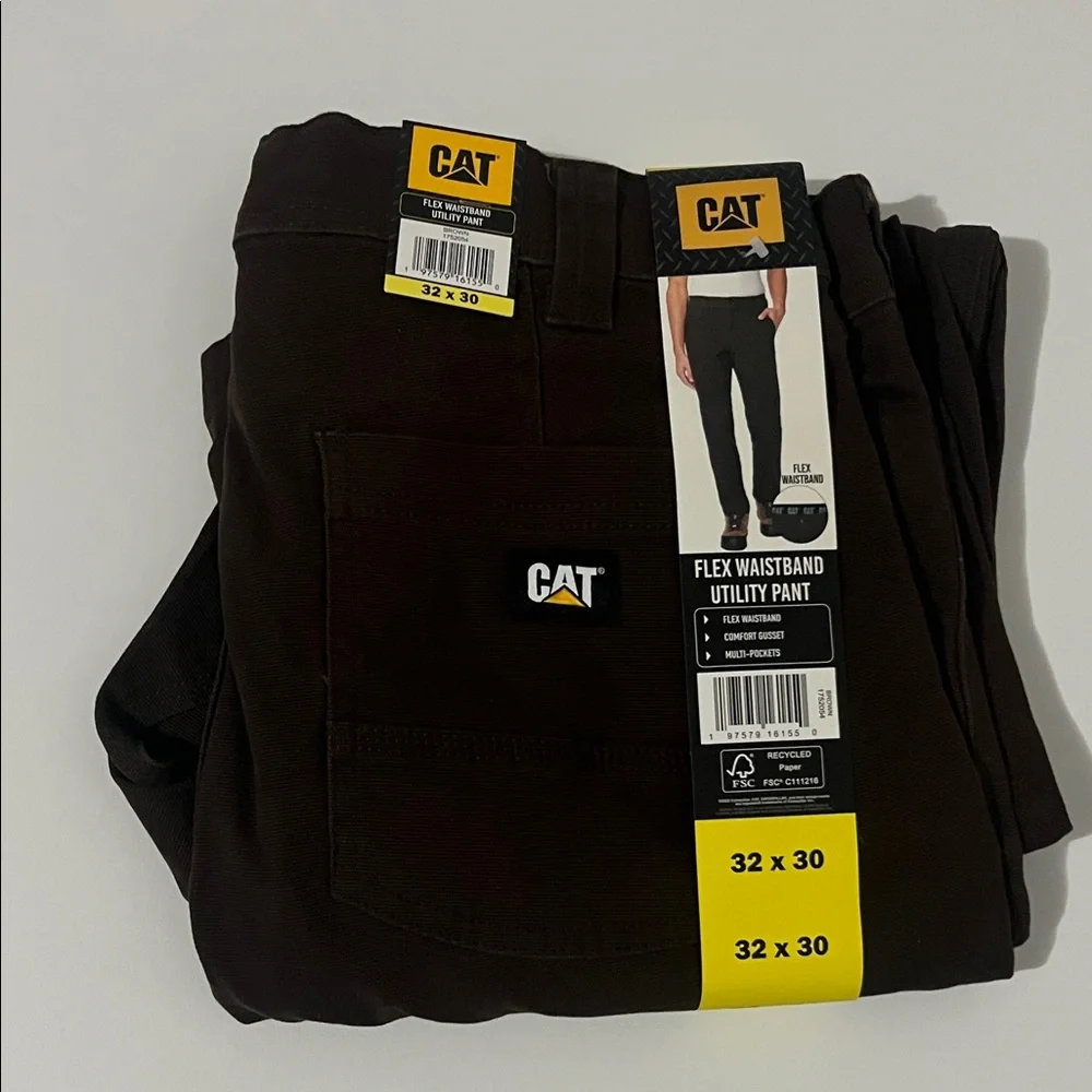 Caterpillar Men's Cargo Pants - Brown - Picture 1 of 9